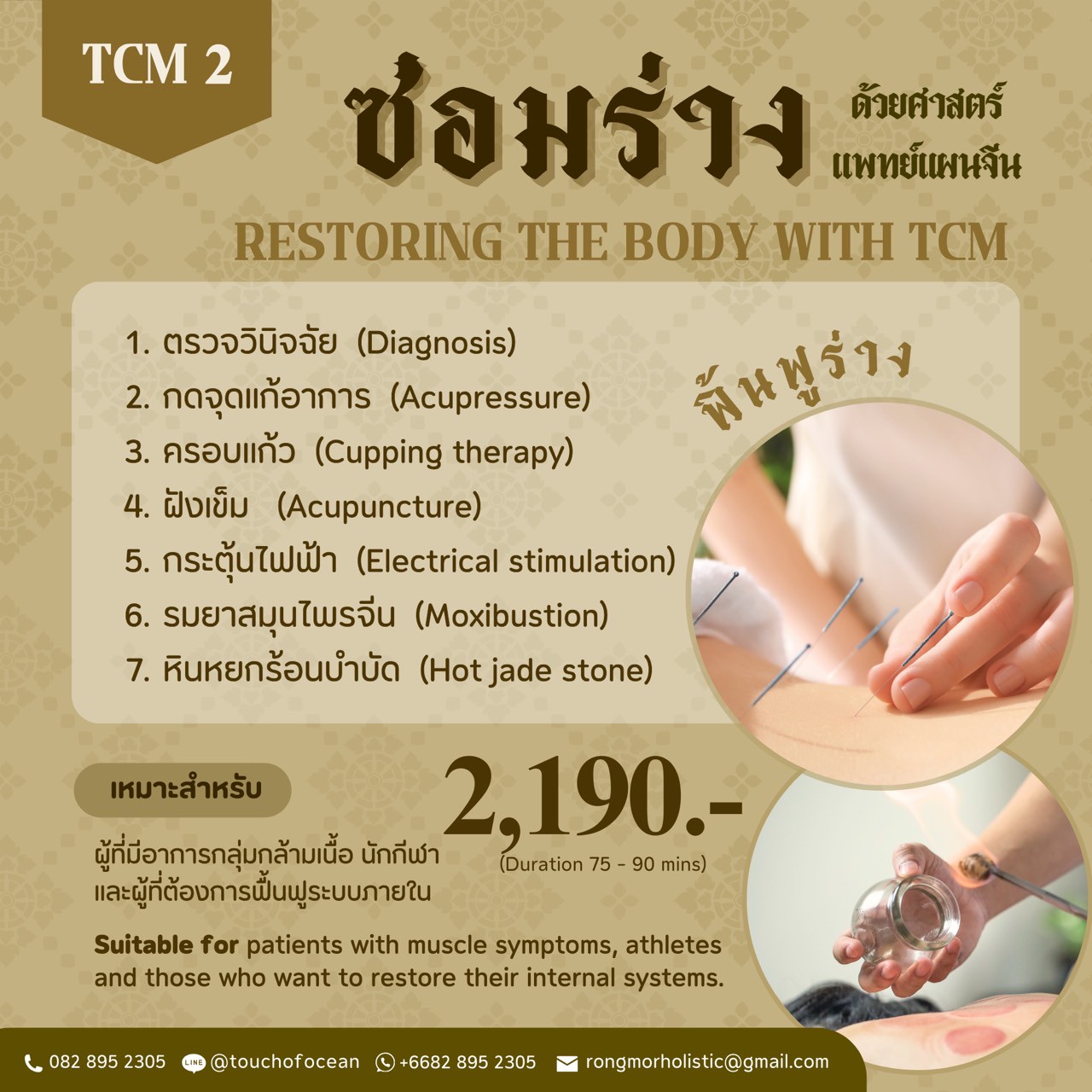 TCM02 ซ่อมร่างด้วยศาสตร์แพทย์แผนจีน RESTORING THE BODY WITH CHINESE MEDICINE 